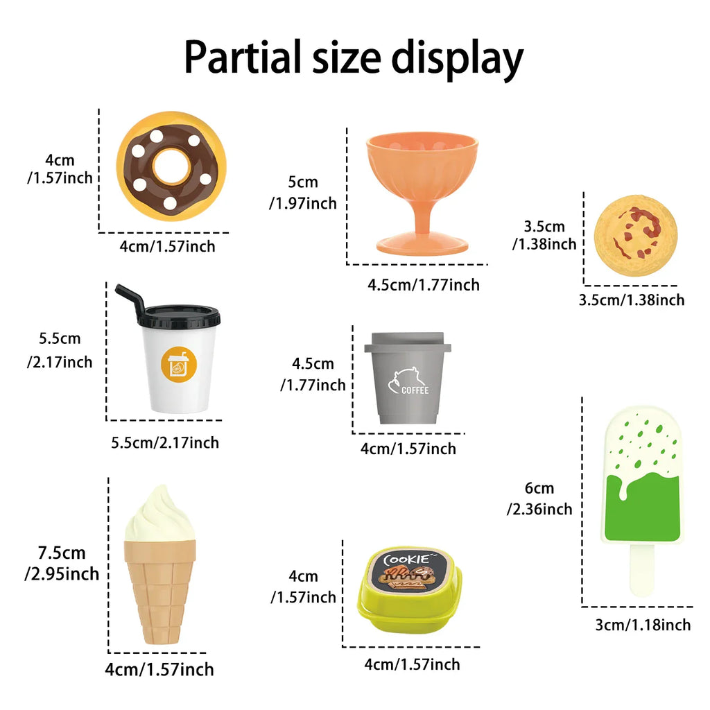 Children's toys: Pretend play, barbecue, fast food, pizza, sushi, afternoon tea, desserts, kitchen food, toy sets